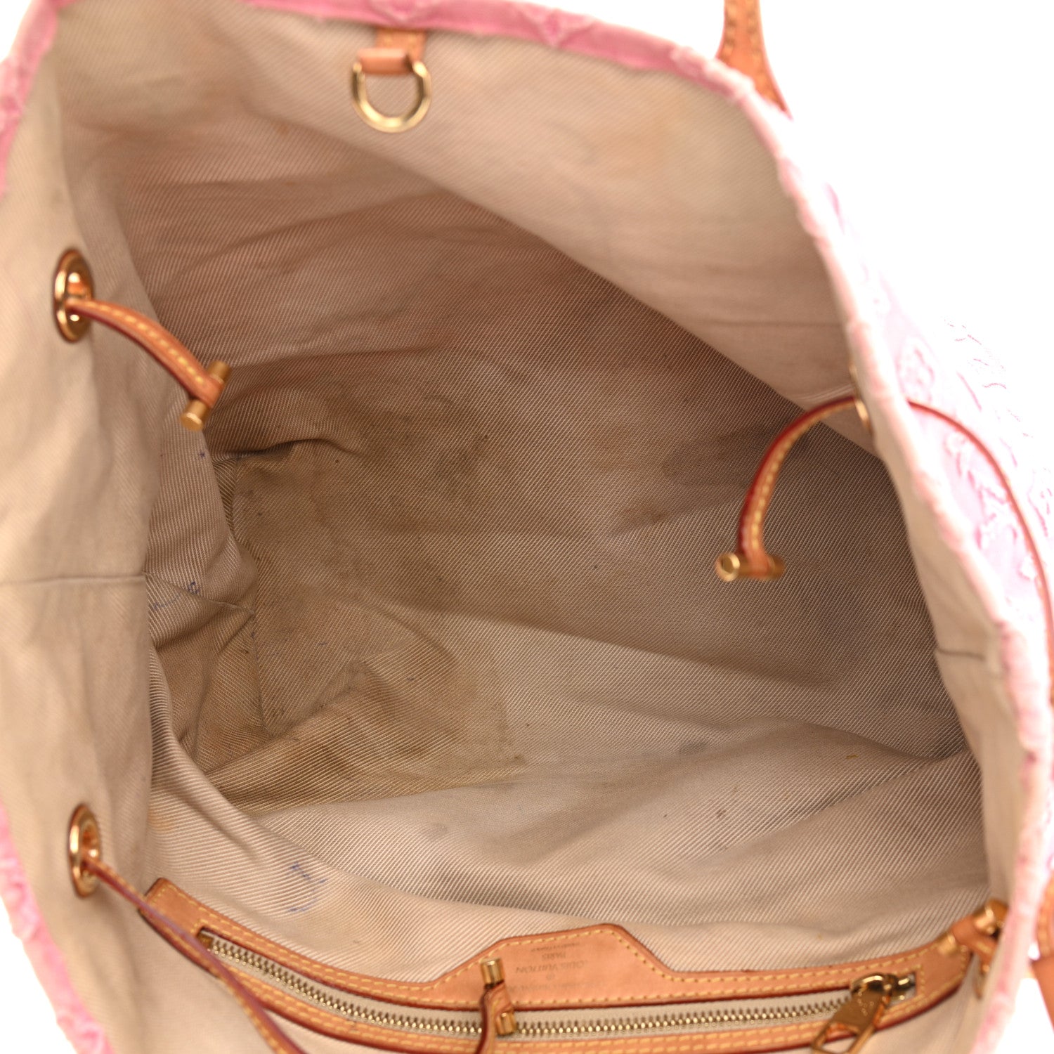 Louis Vuitton Monogram Denim Neverfull MM Rose 5 of 17