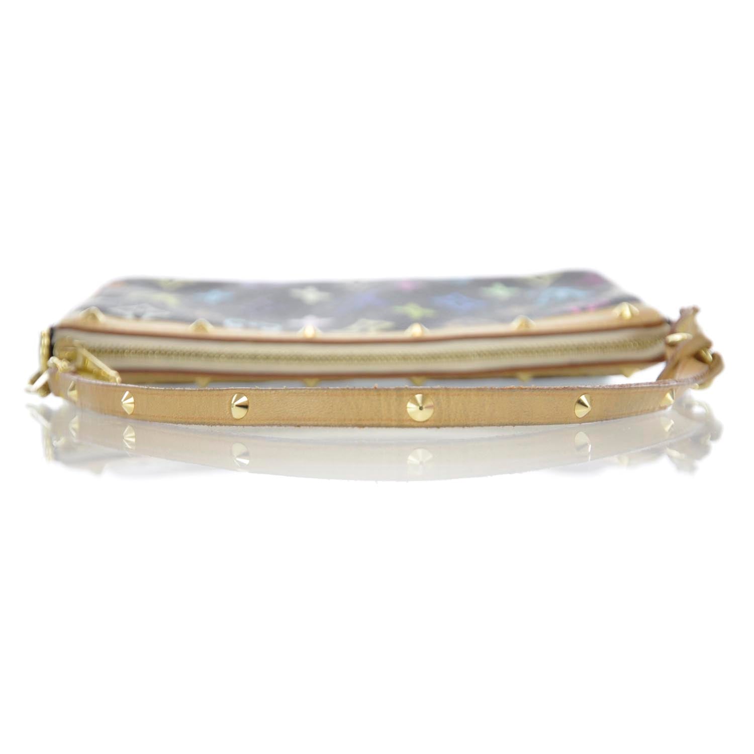 Louis Vuitton Monogram Multicolor Pochette Accessories Black 5 of 12