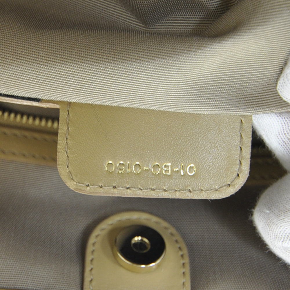 Christian Dior Coated Canvas Cannage Medium Panarea Tote Beige 8 of 9