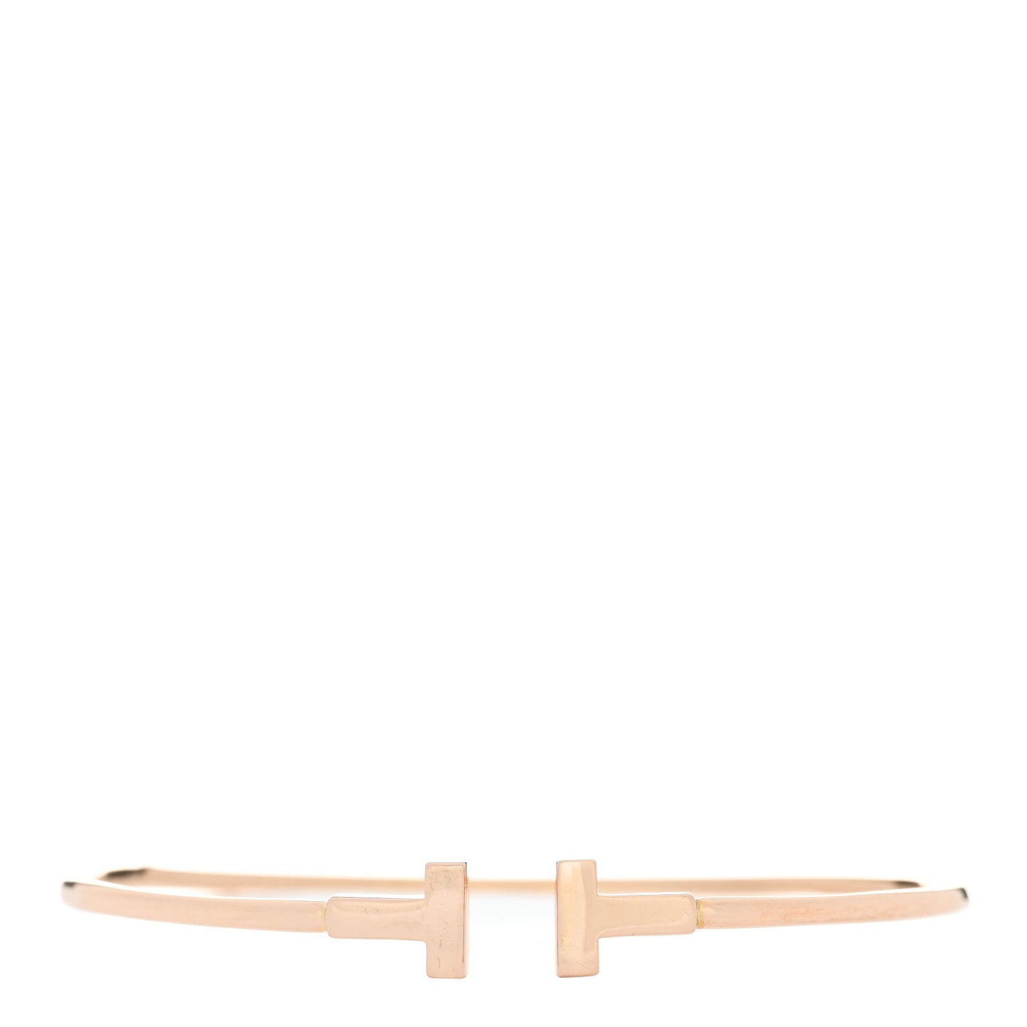 18K Yellow Gold Narrow T Wire Bracelet