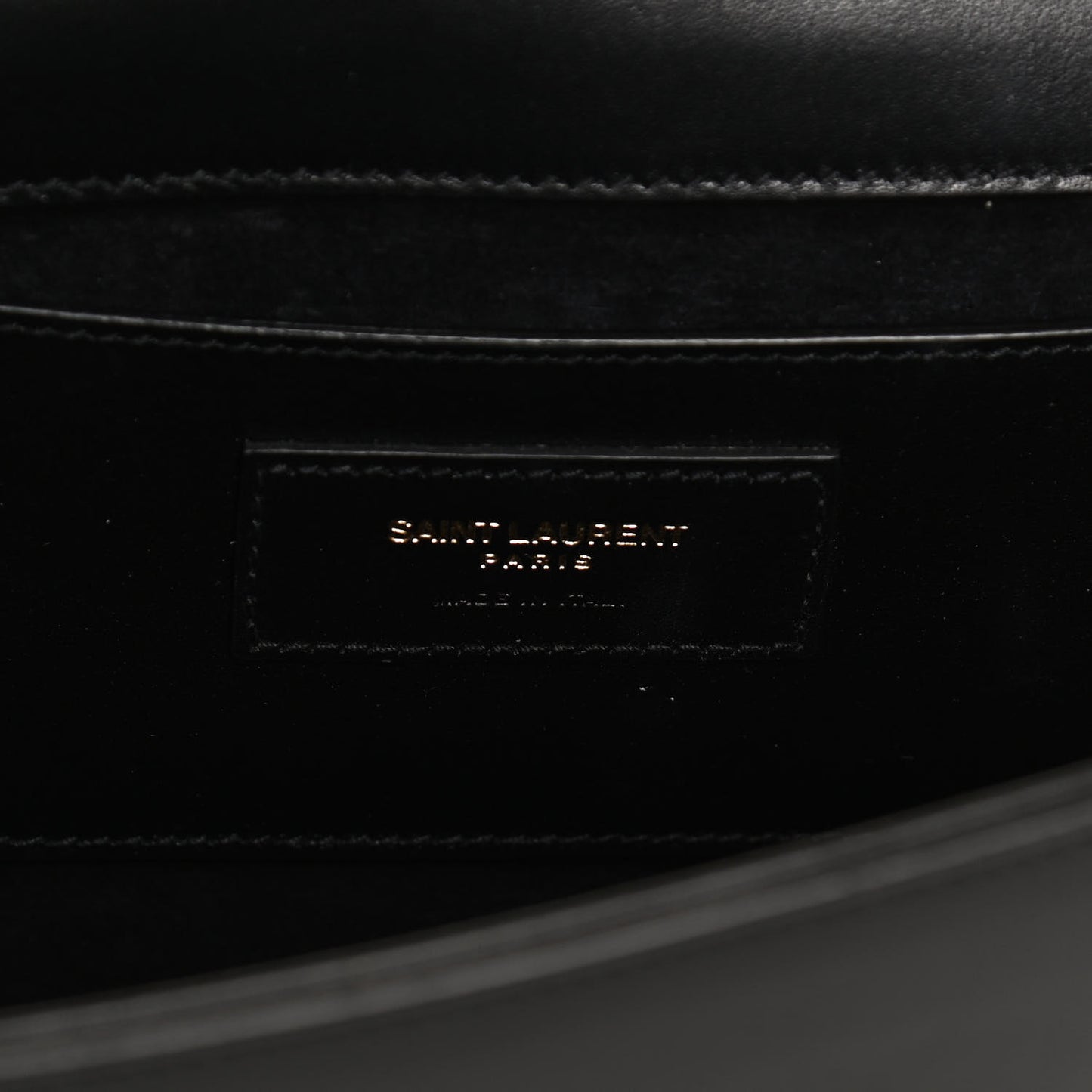 Smooth Calfskin Medium Classic Monogram Kate Tassel Satchel Black