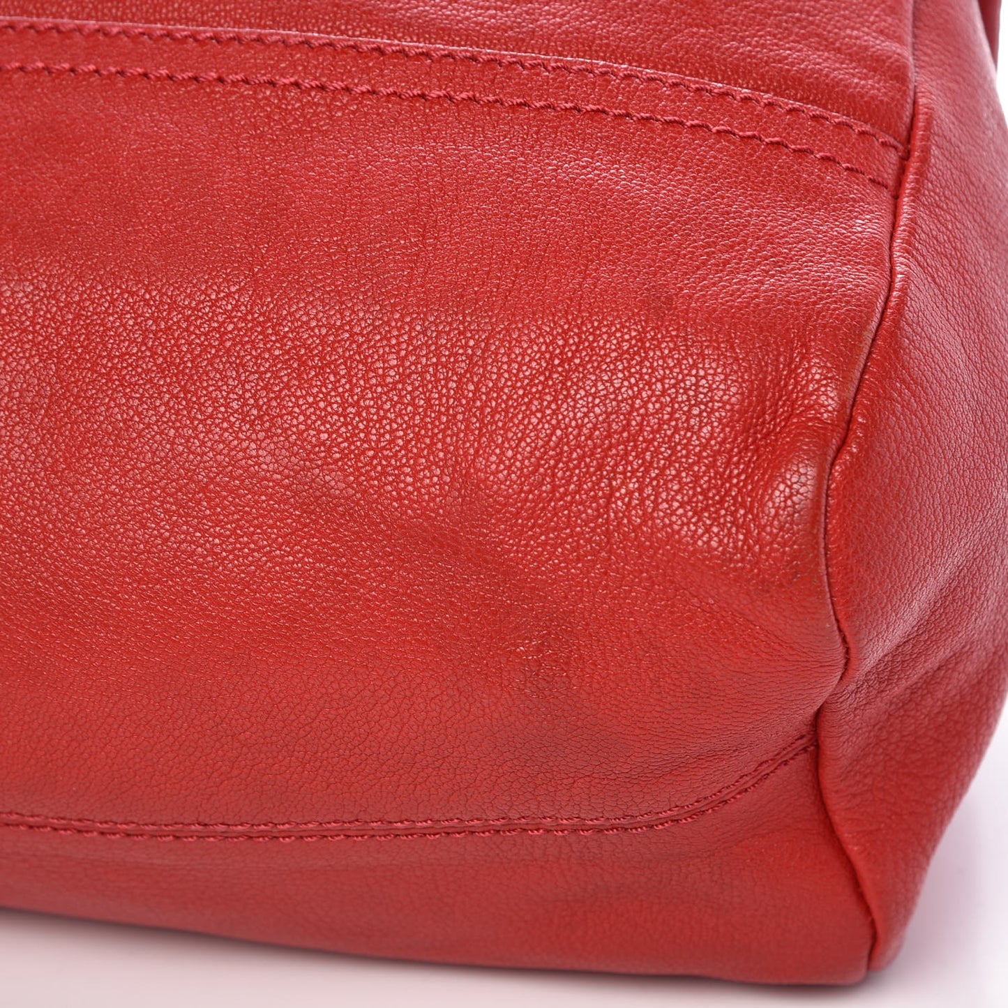 Sugar Goatskin Small Pandora Red