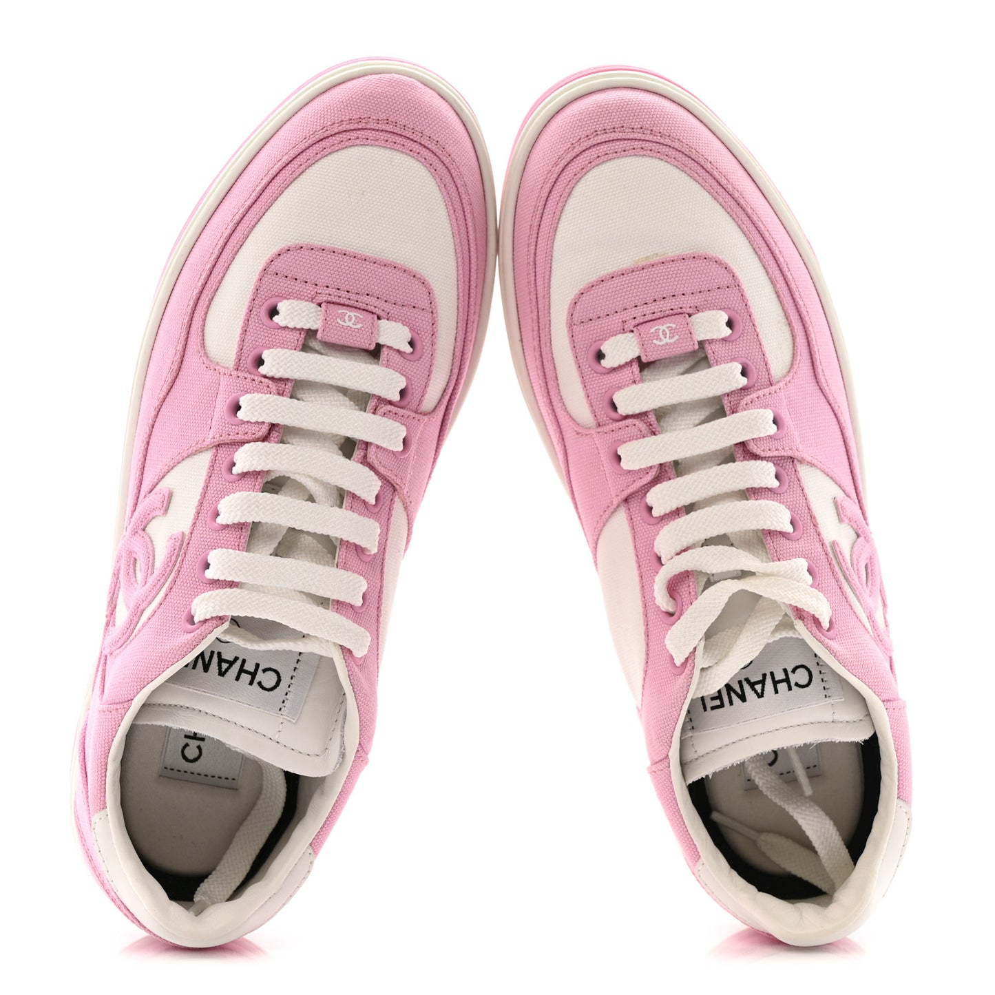 Cotton Sneakers 38 Pink White