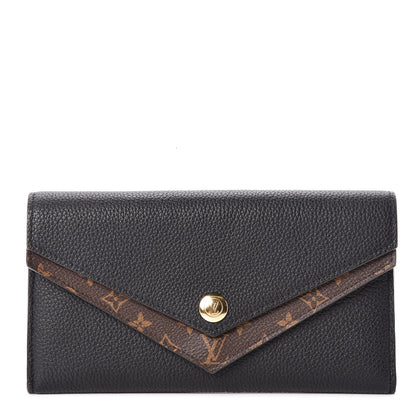 Louis Vuitton Calfskin Double V Wallet Black 1 of 8