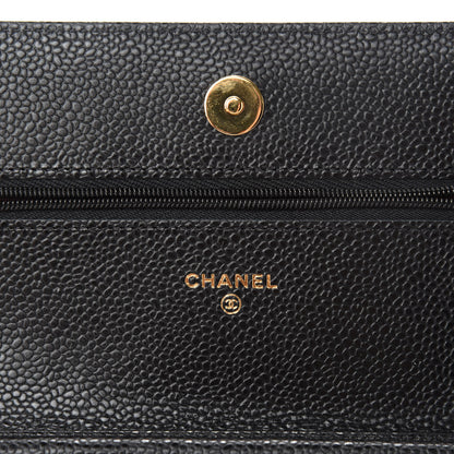 Chanel Caviar Quilted Wallet On Chain WOC Black 8 of 11