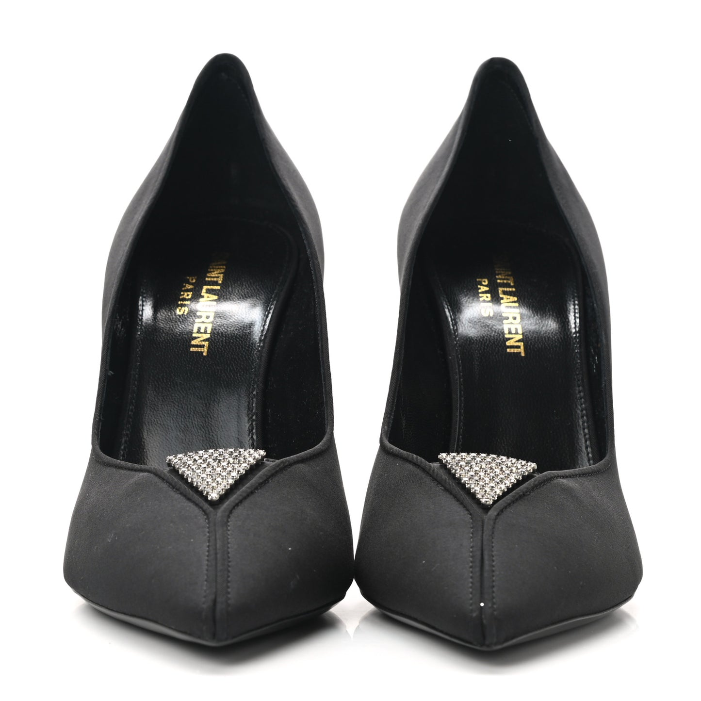 Crystal Embellished Faille Paris 95 Pumps 37.5 Black