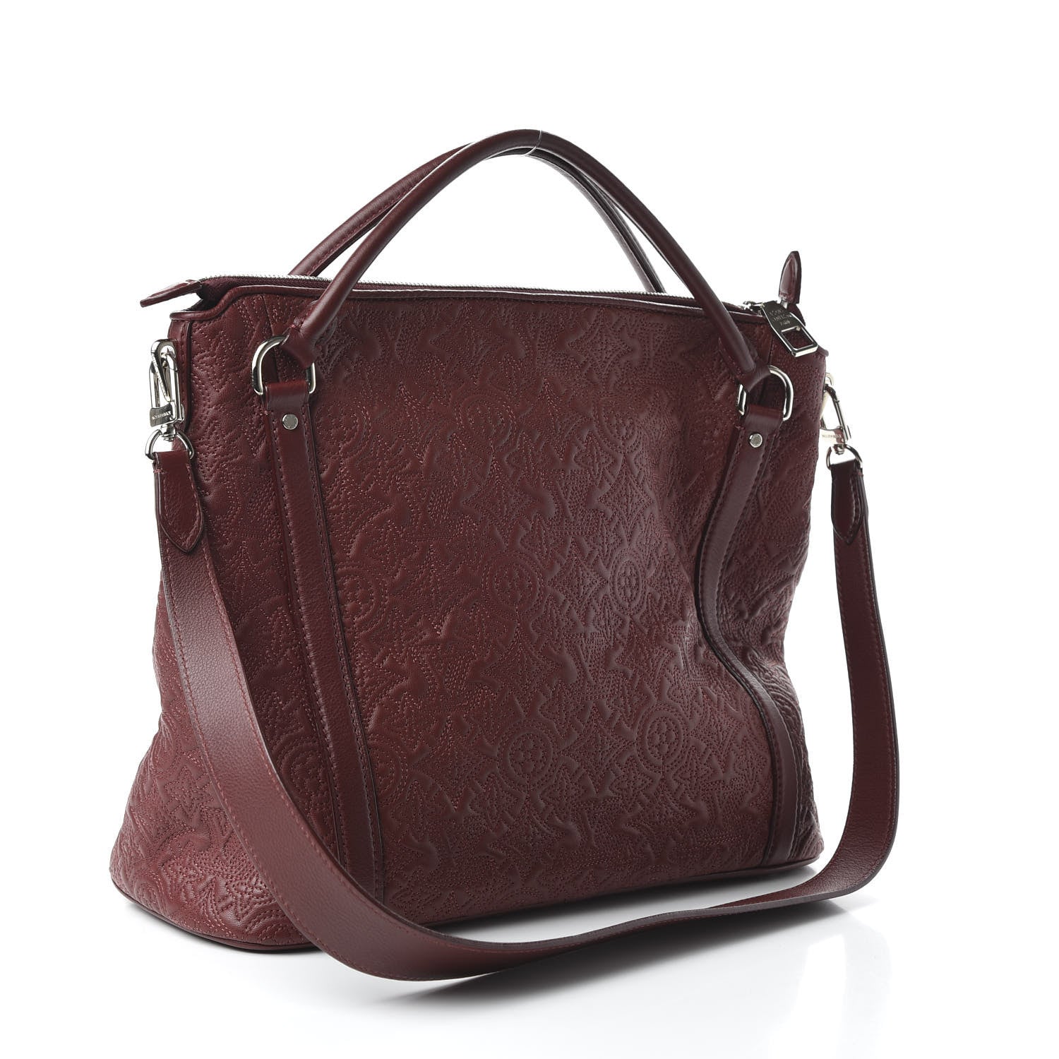 Louis Vuitton Monogram Lambskin Antheia Ixia MM Fuchsia 4 of 10