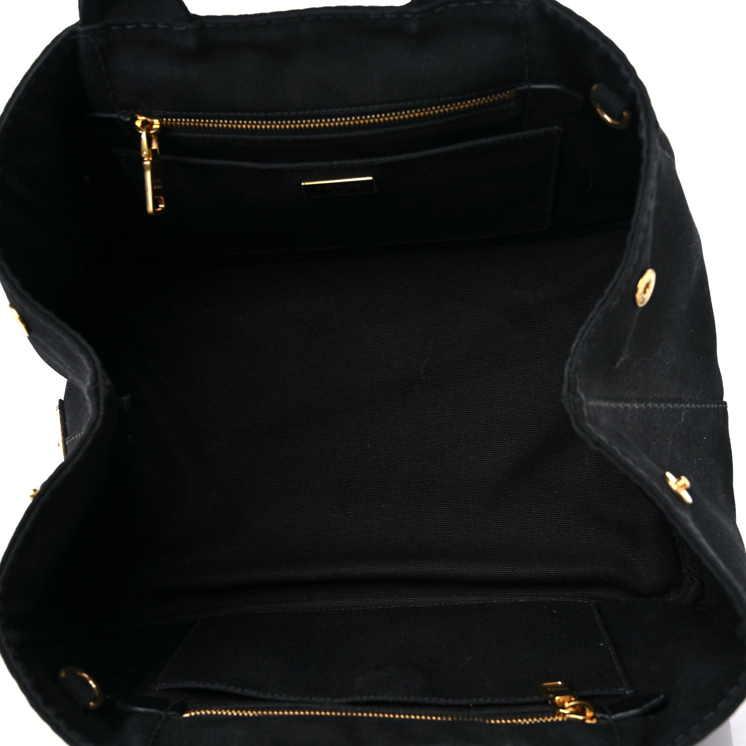 Prada Canapa Small Logo Tote Black 5 of 15
