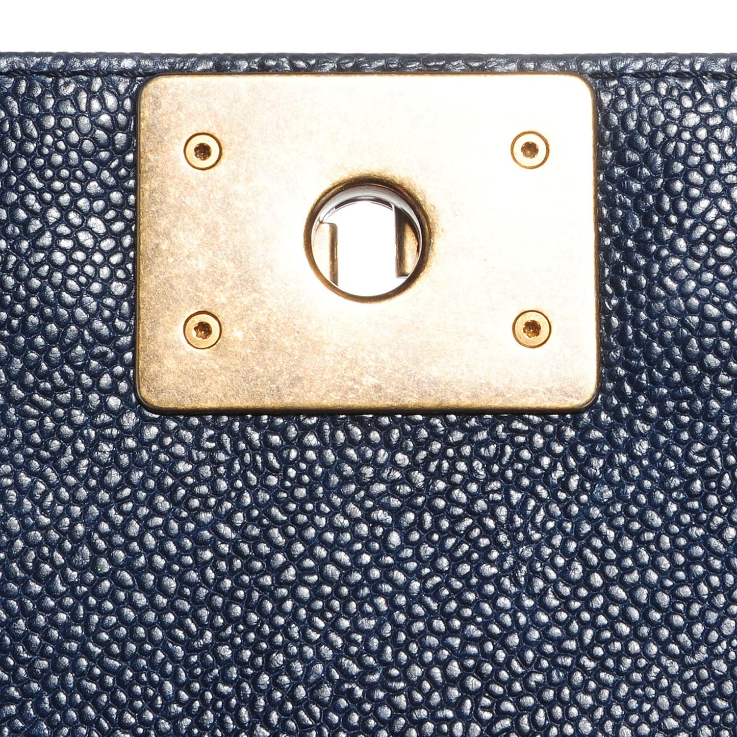 Caviar Quilted New Medium Boy Flap Navy