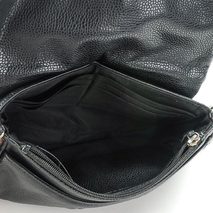Chanel Caviar Half Moon Wallet On Chain WOC Black 5 of 8