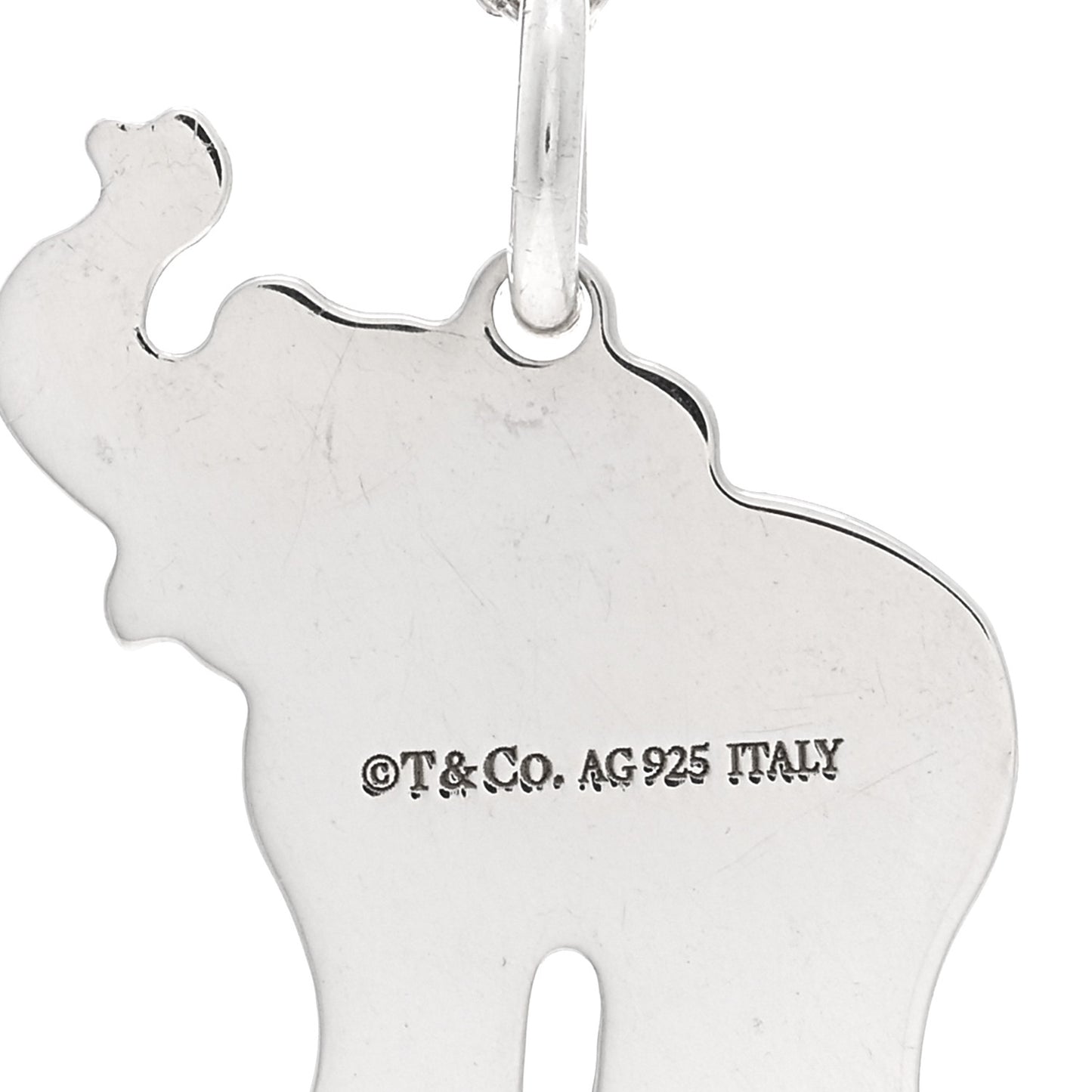 Sterling Silver Save the Wild Elephant Pendant Necklace