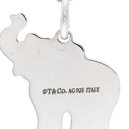 Tiffany Sterling Silver Save the Wild Elephant Pendant Necklace 4 of 4