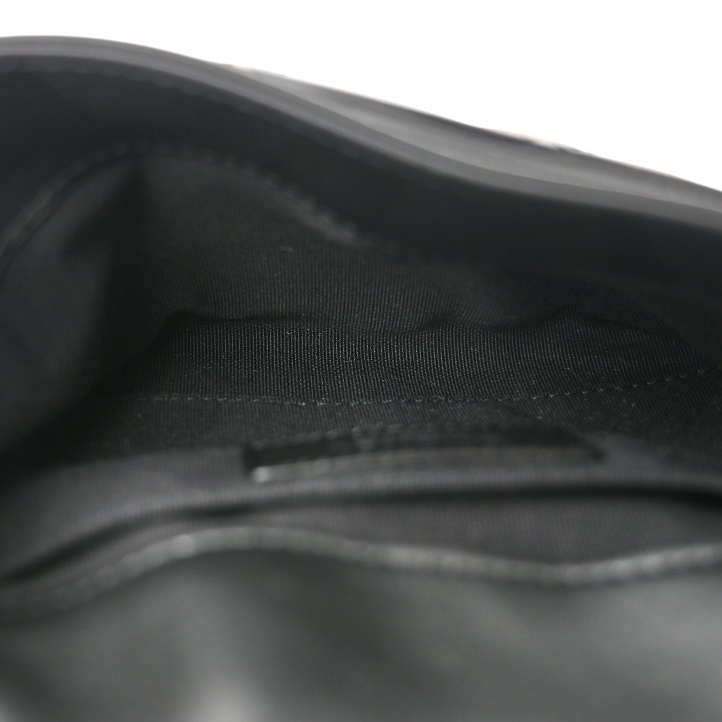 Calfskin Quilted CC Uniform Flap Belt Bag Black