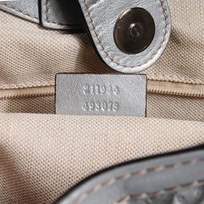 Gucci Guccissima Medium Sukey Tote Silver 7 of 7