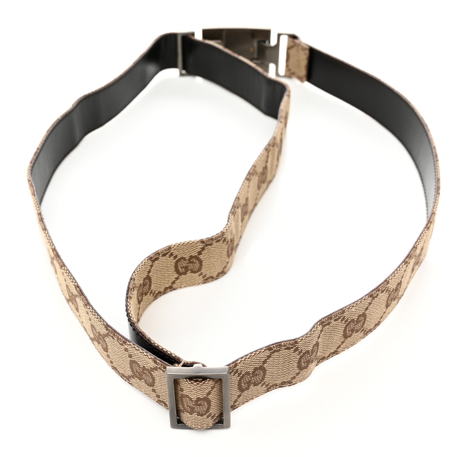 Gucci Monogram Belt 105 42 Dark Brown 5 of 5