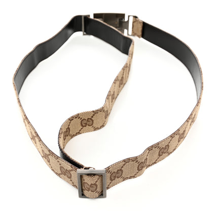 Gucci Monogram Belt 105 42 Dark Brown 5 of 5