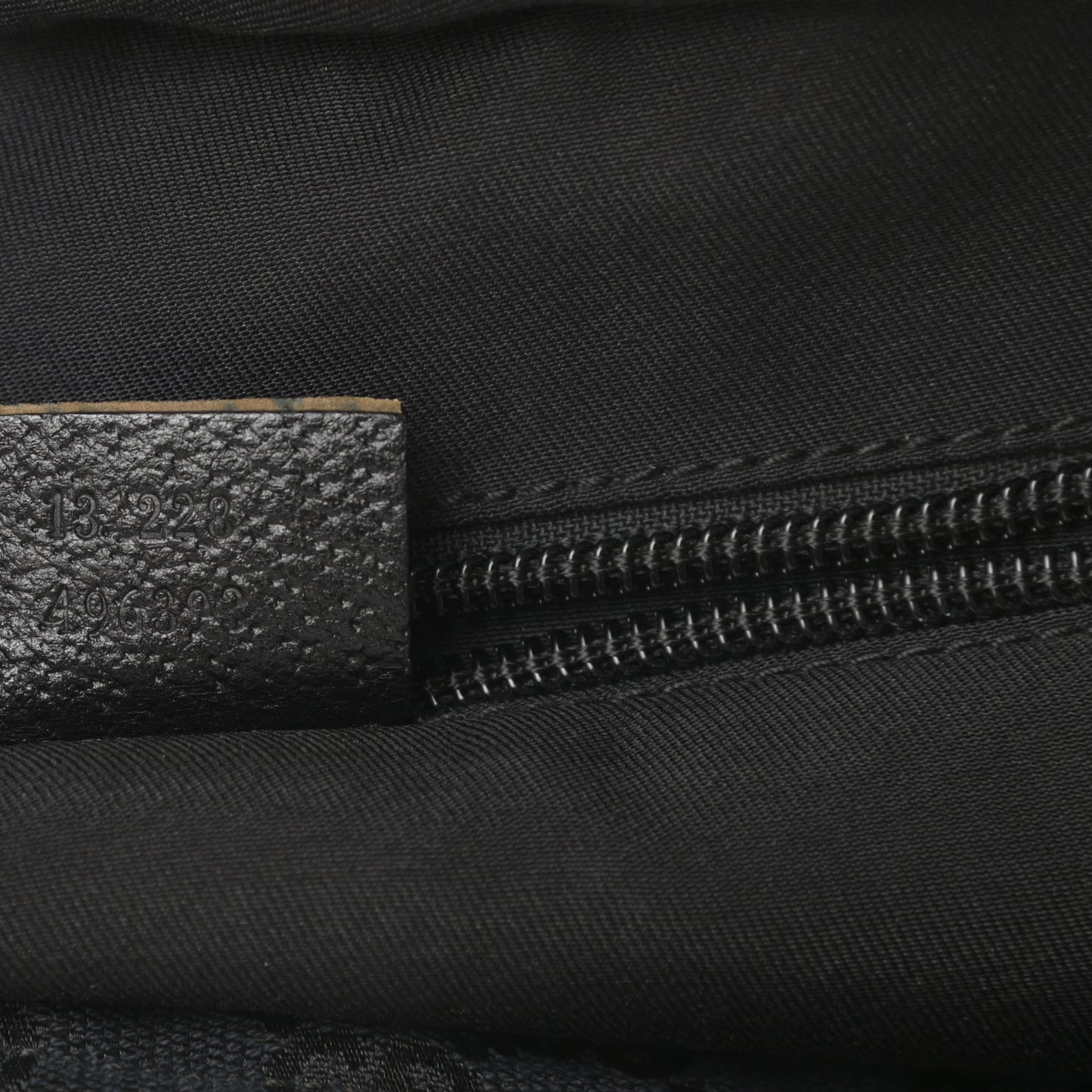 GG Monogram Small Web Handle Bucket Tote Black