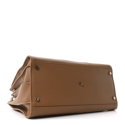Saint Laurent Grained Calfskin Large Souple Sac De Jour Cinnamon 4 of 10