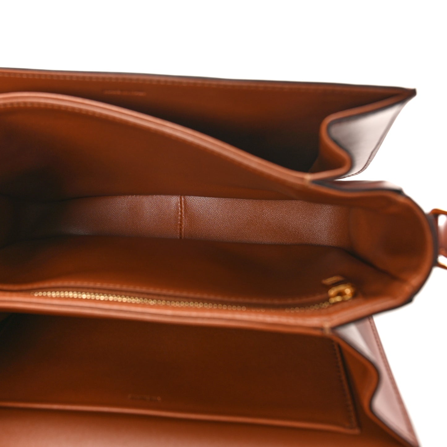 Textile Calfskin Classique Triomphe Bag Natural Tan