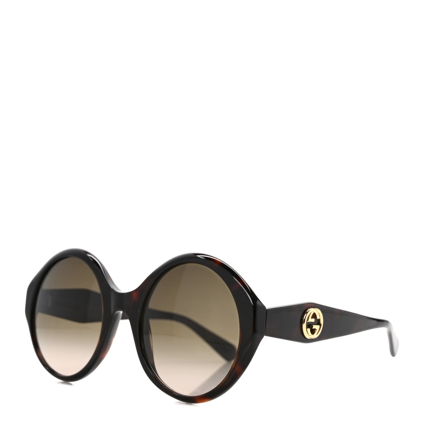 Acetate Round Frame Sunglasses GG0797S Tortoise