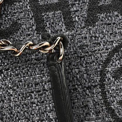 Chanel Lurex Boucle Small Deauville Tote Black 13 of 17