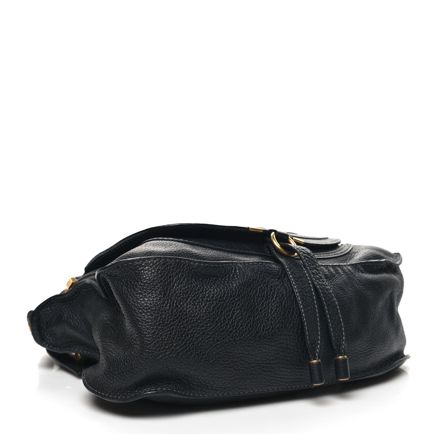 Calfskin Medium Marcie Satchel Black