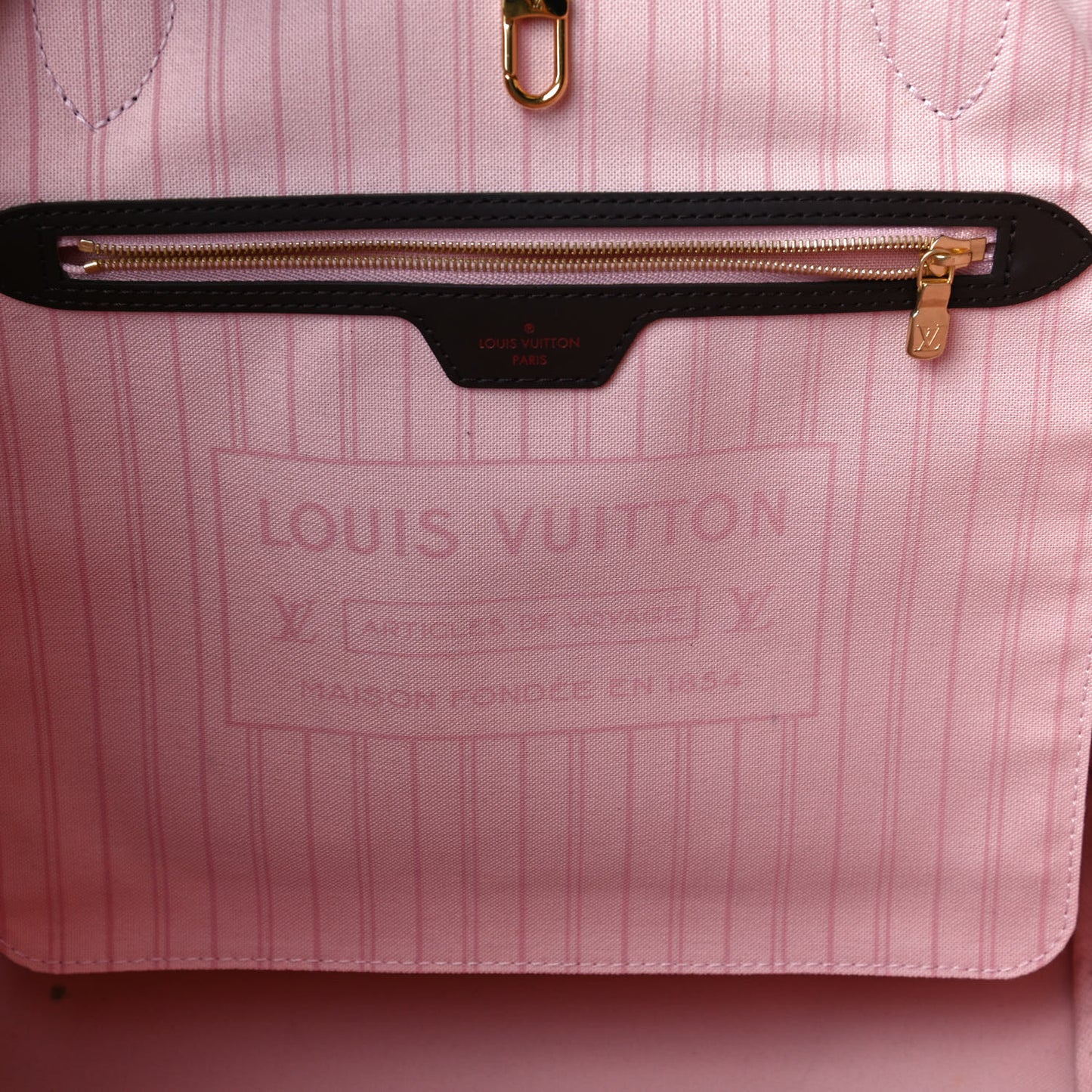 Damier Ebene Neo Neverfull MM Rose Ballerine