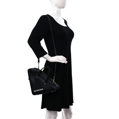 Balenciaga Calfskin S Triangle Duffle Black 2 of 9