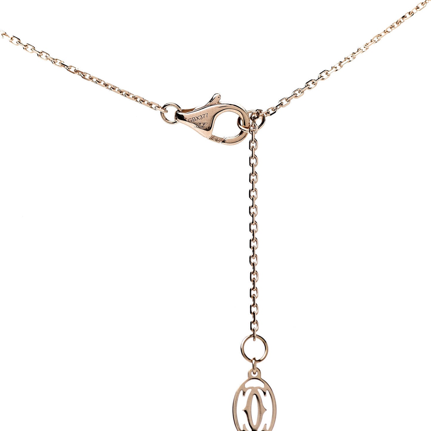 18K Pink Gold Diamond XS D'Amour Pendant Necklace