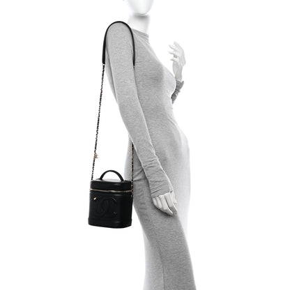 Chanel Lambskin Timeless Vanity Cosmetic Case Black 2 of 11