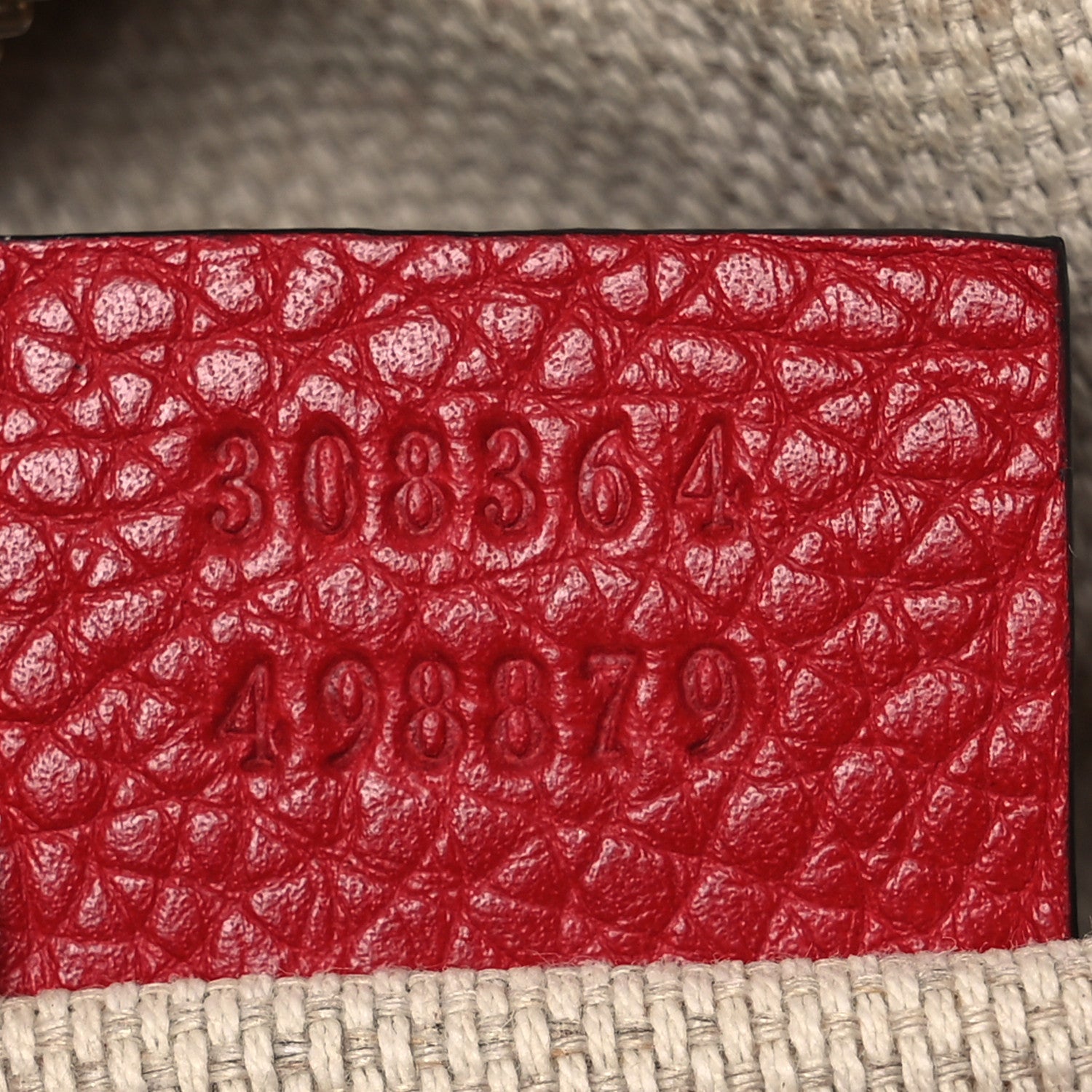 Gucci Pebbled Calfskin Small Soho Disco Bag Vibrant Red 7 of 19