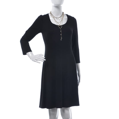 Chanel Lambskin Crystal Pearl Chain Necklace Black Gold 2 of 6