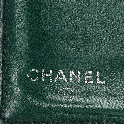Chanel Patent Quilted Large Flap Wallet Green 7 of 13