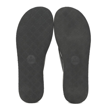 Gucci Rubber Chevron Womens GG Thong Sandals 38 Black 5 of 8