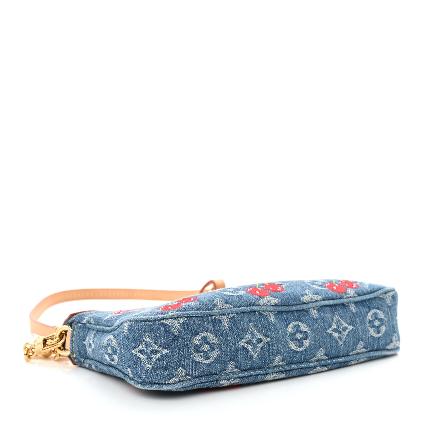 LV X TM Monogram Denim Cerises Pochette Accessories Blue