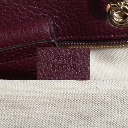Gucci Leather Large Bamboo Shopper Tote Burgundy 7 of 9