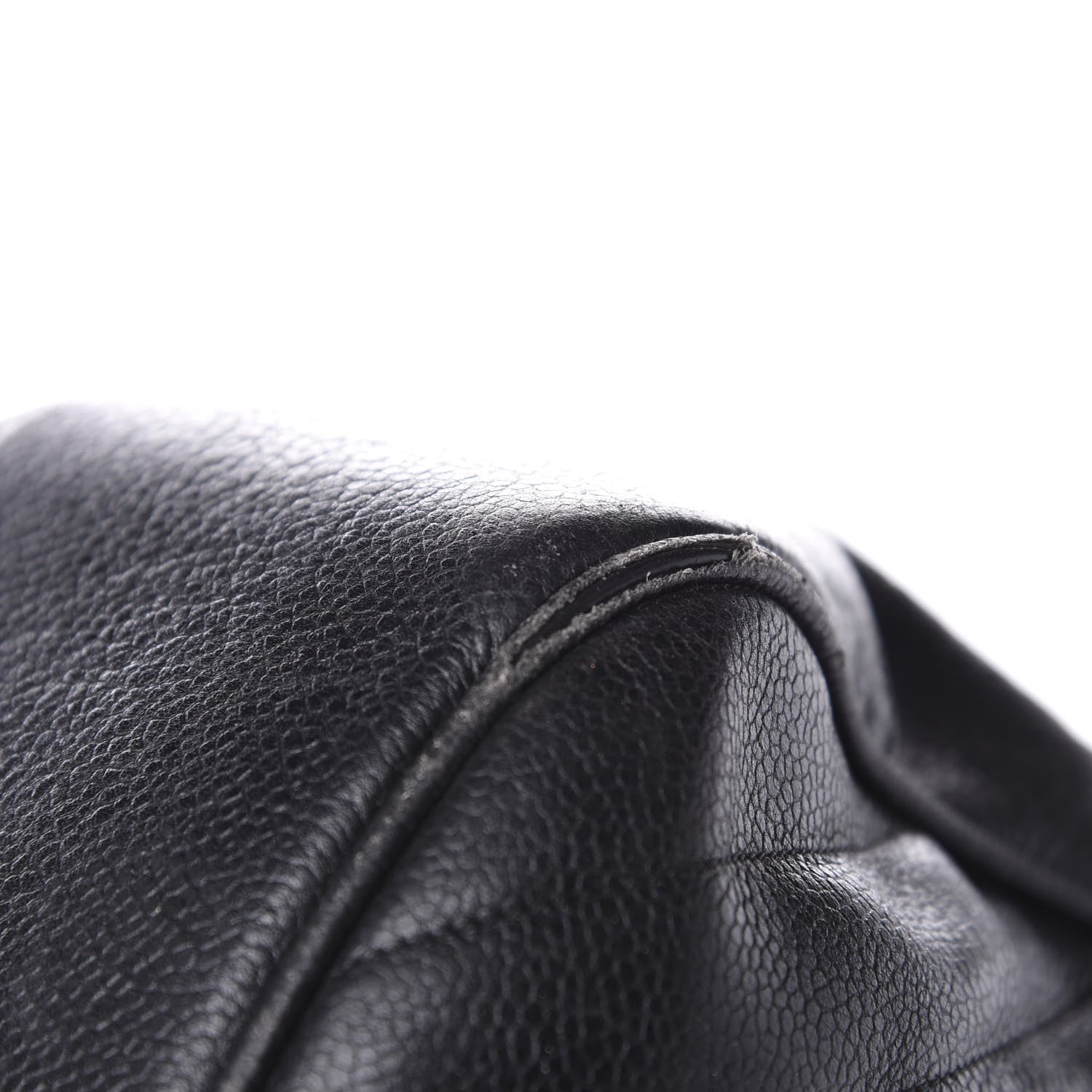 Chanel Caviar Chevron Top Handle Bag Black 15 of 17
