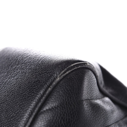 Chanel Caviar Chevron Top Handle Bag Black 15 of 17