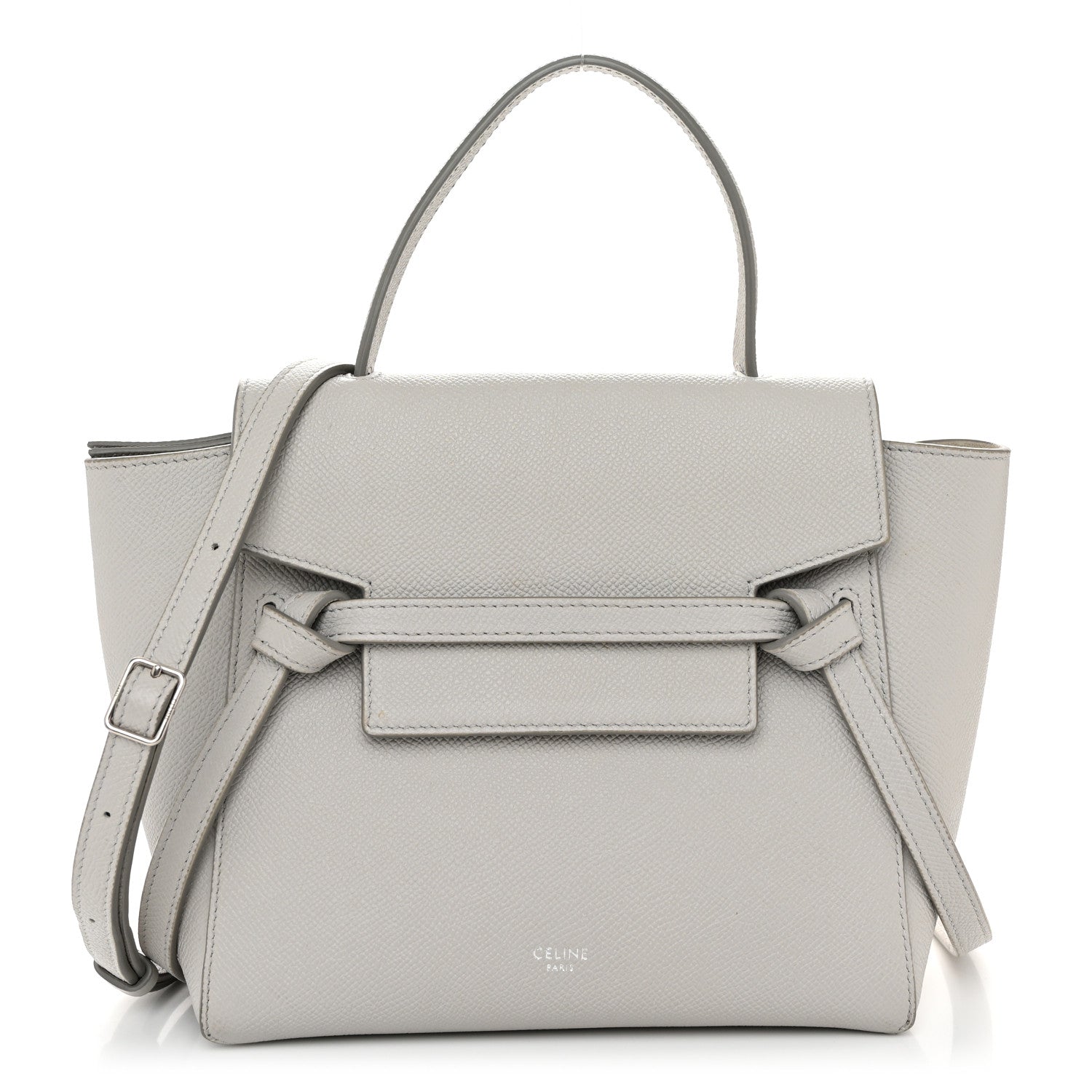 Celine Grained Calfskin Nano Belt Bag Mineral 1 of 11