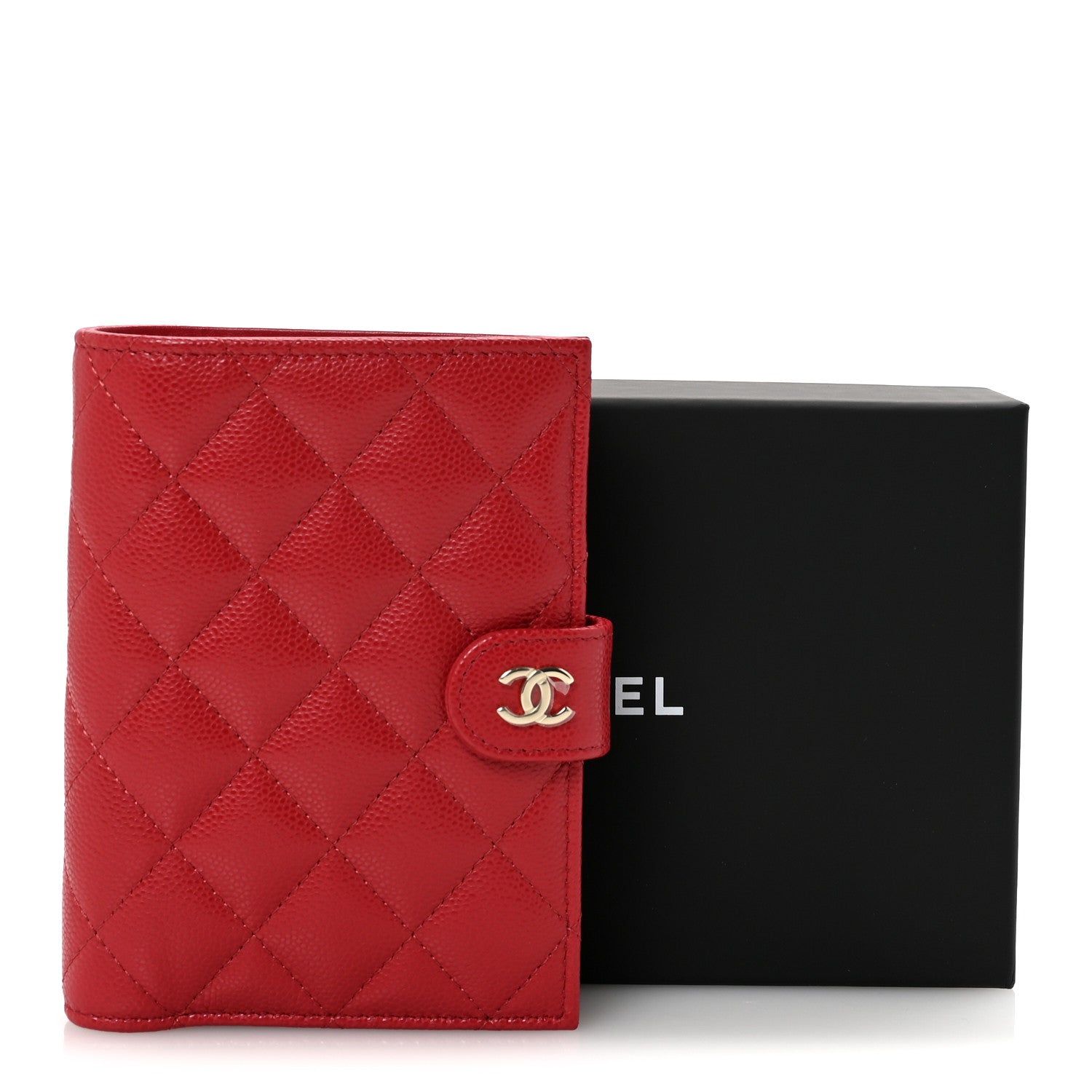 Chanel Caviar Quilted Passport Holder Red 7 of 7