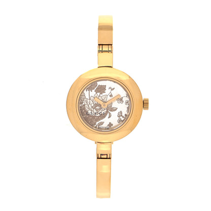 Gucci Stainless Steel 25mm 105 Series Floral Quartz Watch 1 of 4