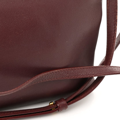 Celine Lambskin Large Trio Crossbody Bag Burgundy 13 of 14