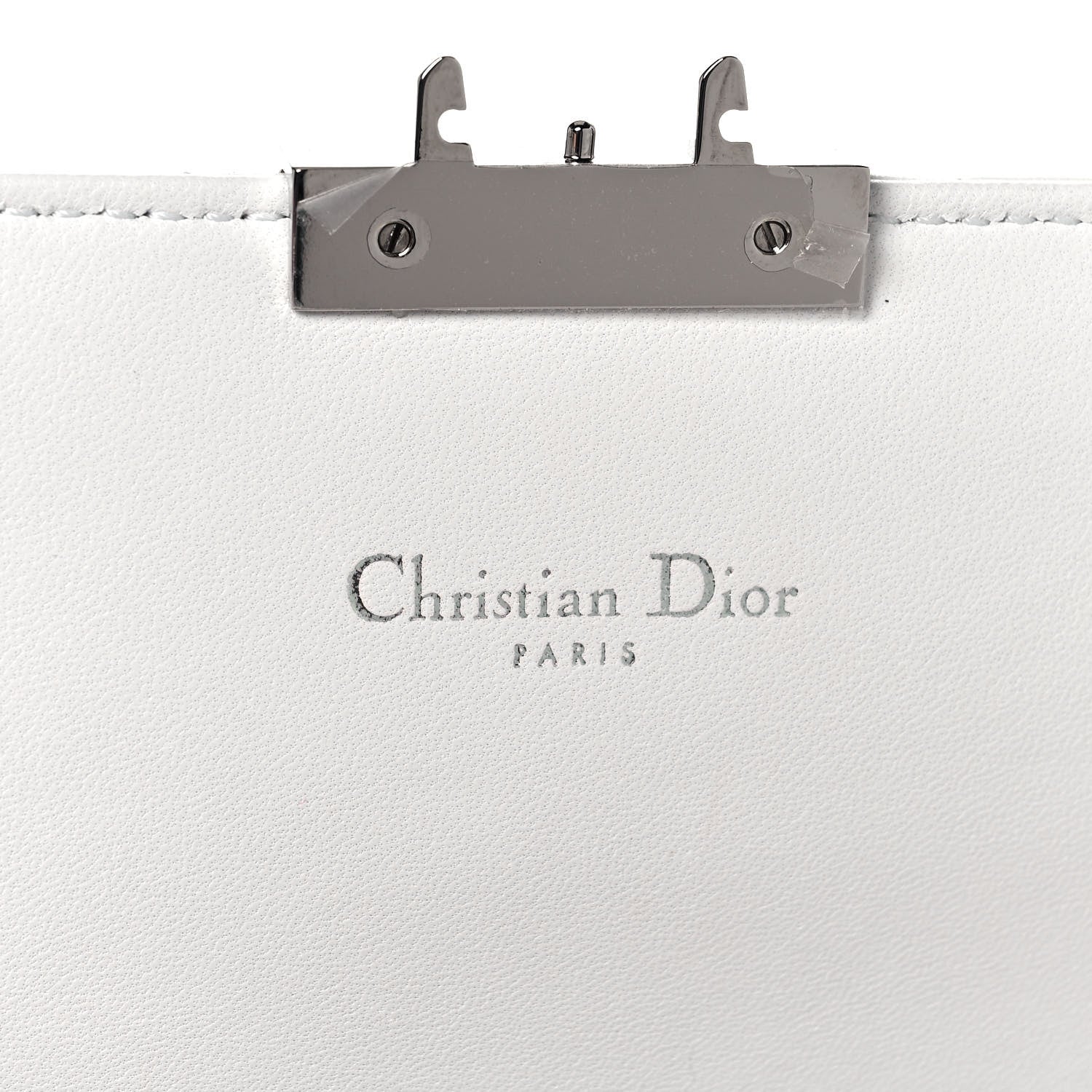 Christian Dior Lambskin Cannage Miss Dior Promenade Pouch White 6 of 14