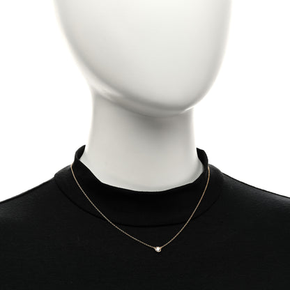 Tiffany 18K Yellow Gold Diamond .26ct Elsa Peretti Diamonds by the Yard Pendant Necklace 2 of 5