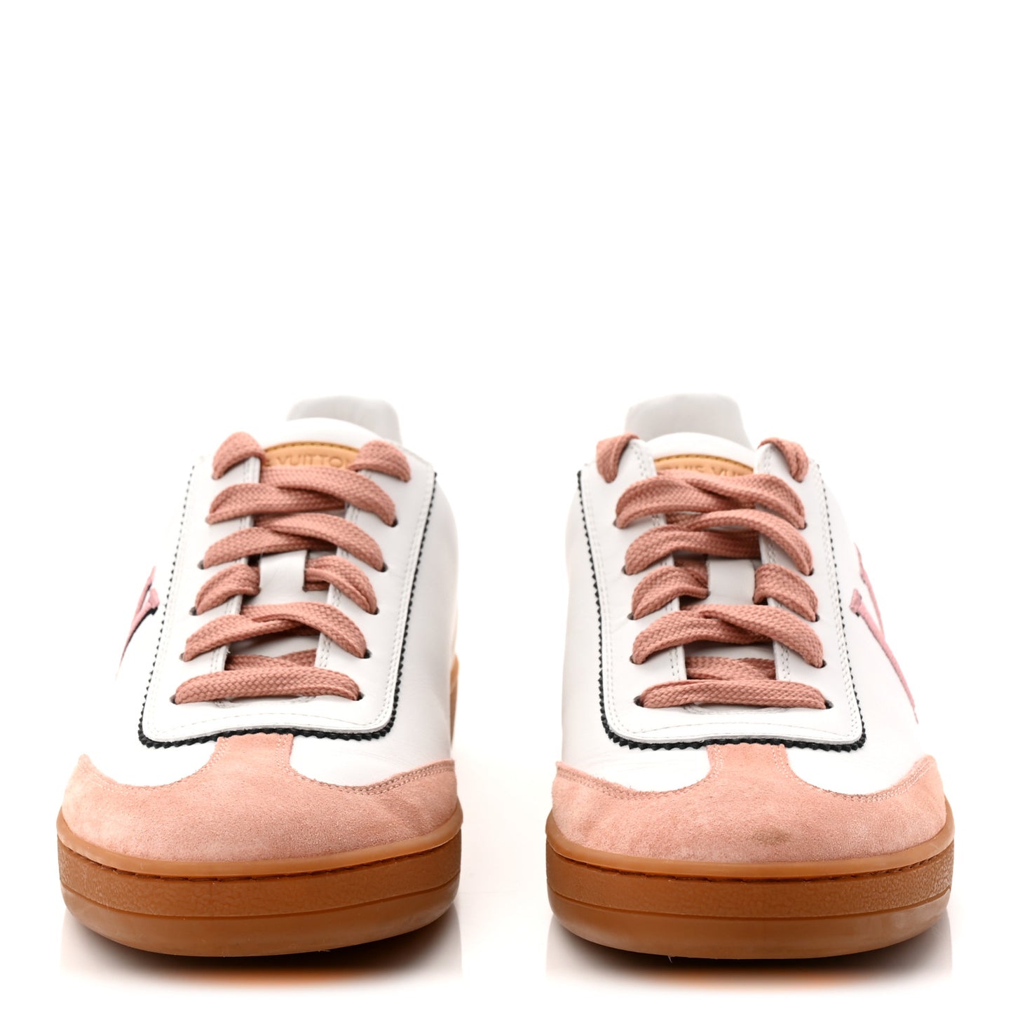 Calfskin Frontrow Sneakers 37.5 Rose Clair