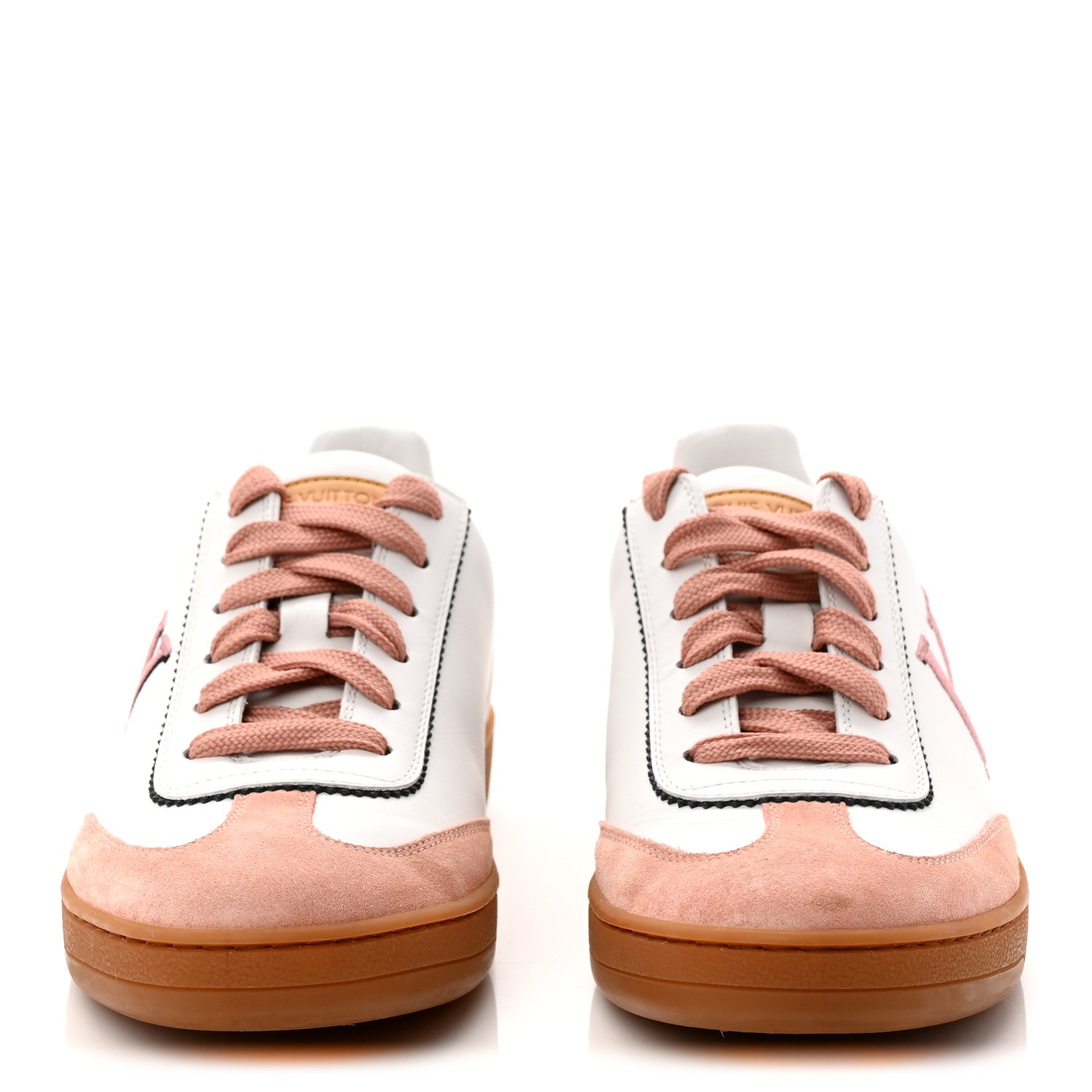 Louis Vuitton Calfskin Frontrow Sneakers 37.5 Rose Clair 3 of 12