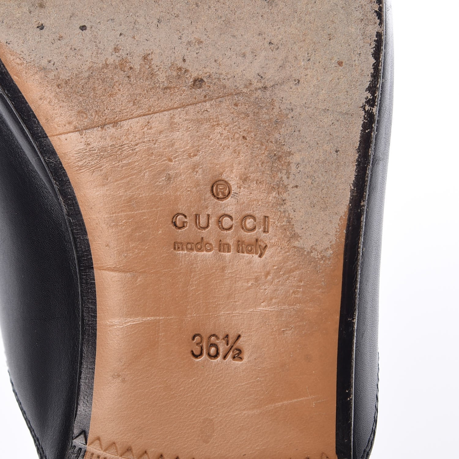 Gucci Calfskin Womens Princetown Slippers 36.5 Black 8 of 19