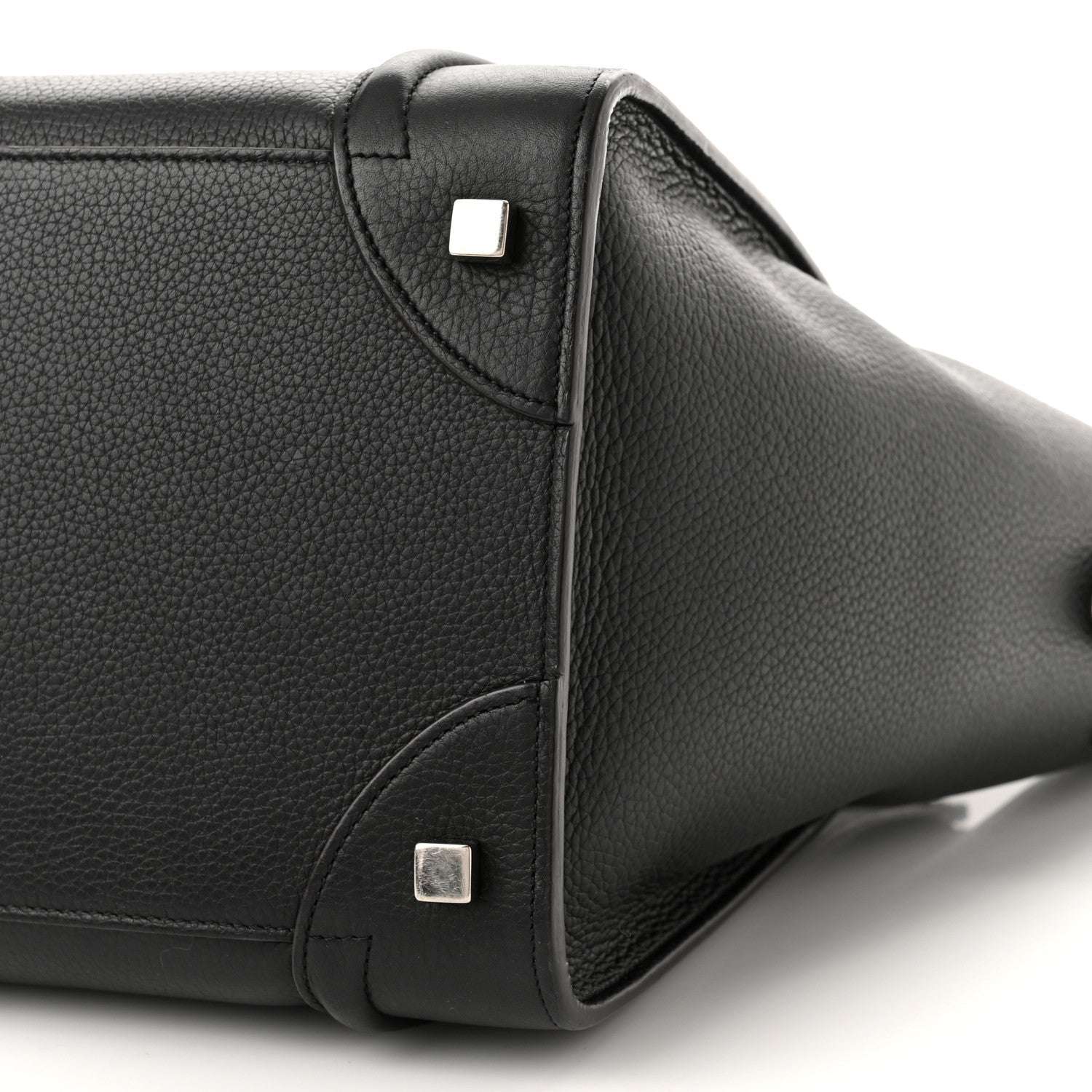 Celine Drummed Calfskin Mini Luggage Black 9 of 9