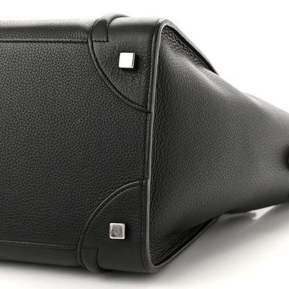 Celine Drummed Calfskin Mini Luggage Black 9 of 9