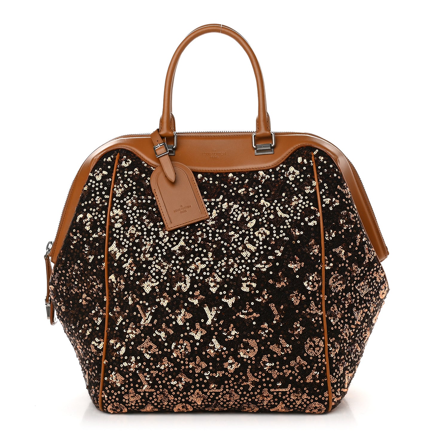 Sequin Monogram Sunshine Express North South Gold
